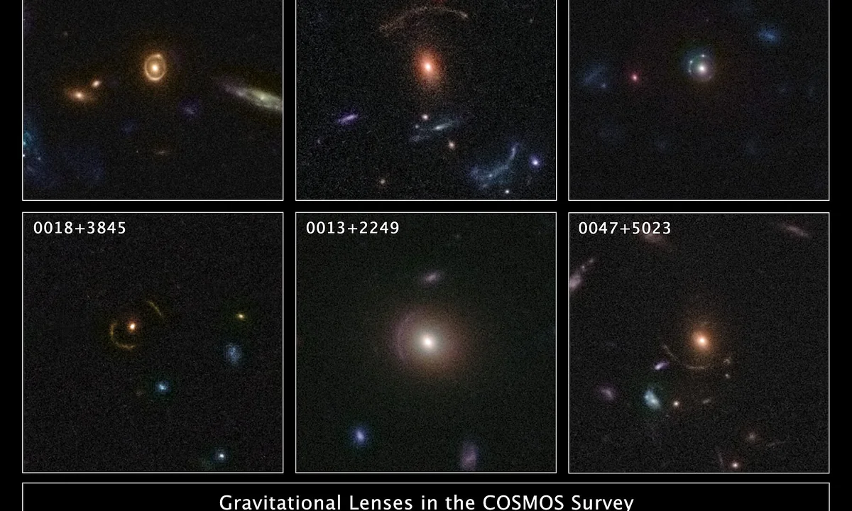 Imagen principal sobre Las lentes gravitacionales fuertes